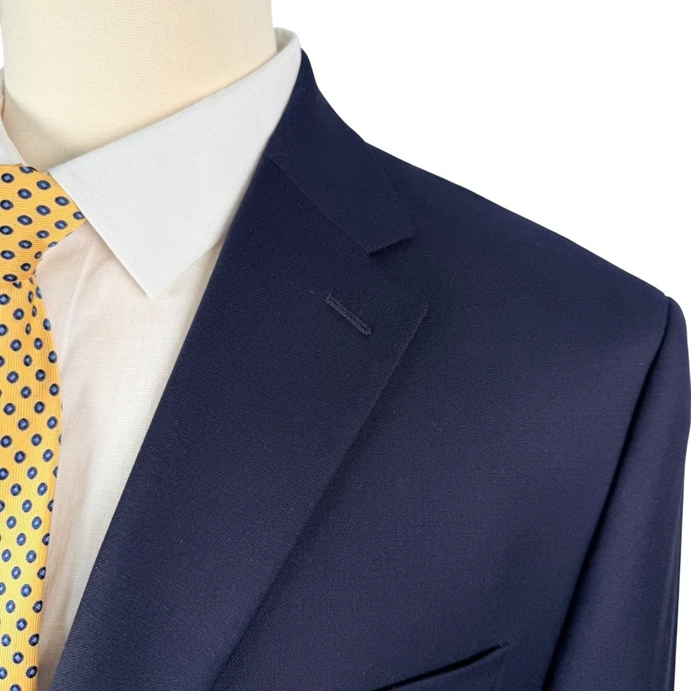 Lauren‎ Ralph Lauren Blazer Mens 44R Navy 100% Wool Gold Button